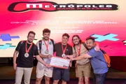 Premiação da competição de Dota 2 no Metrópoles Game Festival. A equipe campeã foi formada por Demais (capitão), Moreno, Griel, Deus e Neis. A equipe Império do Forró ficou com o 2º lugar Premiação da competição de Dota 2 no Metrópoles Game Festival. A equipe campeã foi formada por Demais (capitão), Moreno, Griel, Deus e Neis. A equipe Império do Forró ficou com o 2º lugar
