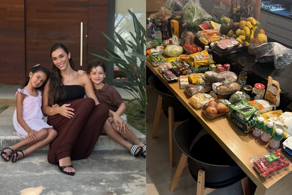 Tainá Militão mostra compras e diz quanto gasta por semana no mercado