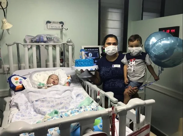 Graças à sua ajuda, Felipe, 1 ano, vai fazer exame na Alemanha