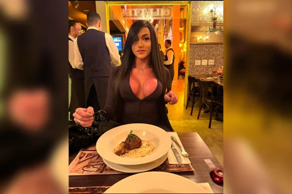 Imagem colorida de uma mulher branca com longos cabelos pretos -Metrópoles