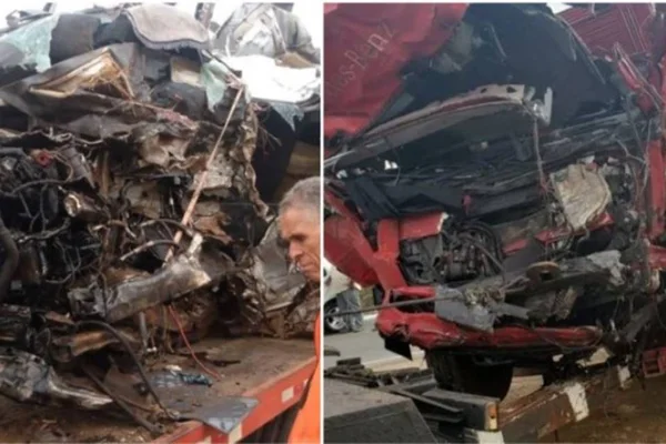 Doze pessoas morrem após van bater de frente com caminhão em MG