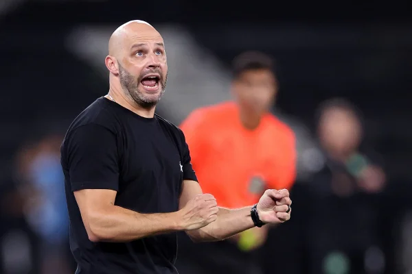 Imagem colorida da partida entre Botafogo x Chapecoense