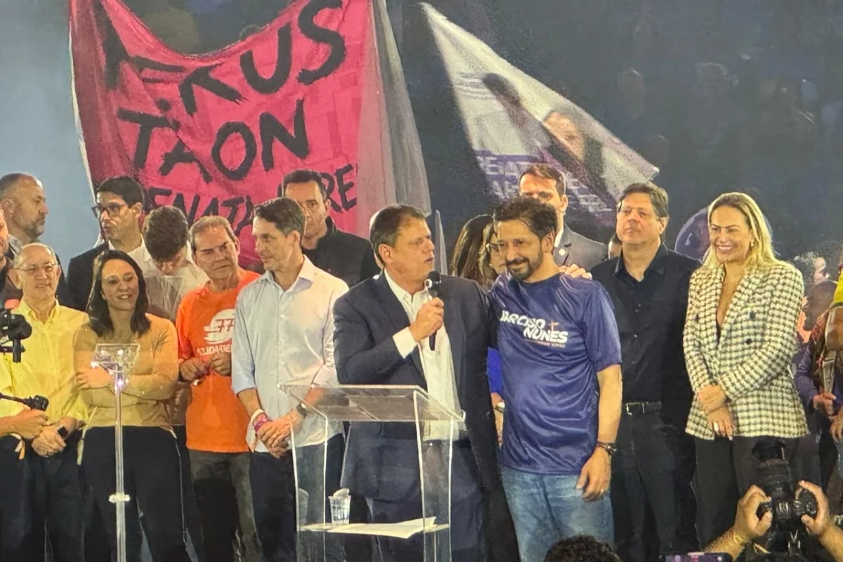 O prefeito Ricardo Nunes (MDB) participa da convenção de Tarcísio de Freitas em SP O prefeito Ricardo Nunes (MDB) participa da convenção de Tarcísio de Freitas em SP