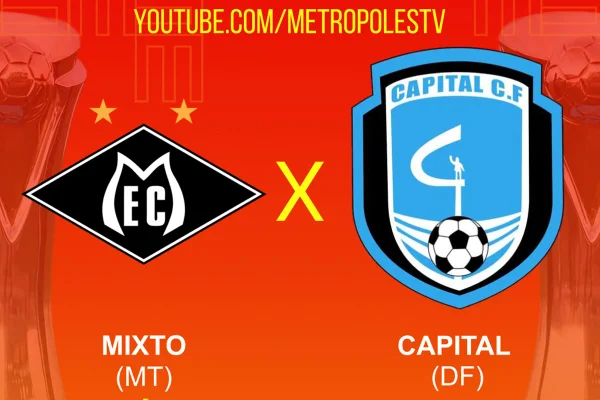 Série D: assista ao vivo e com imagens ao jogo entre Mixto-MT e Capital-DF