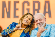 O presidente Lula e a ministra da Igualdade Racial, Anielle Franco