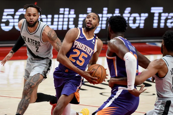 Phoenix Suns bate Portland Trail Blazers