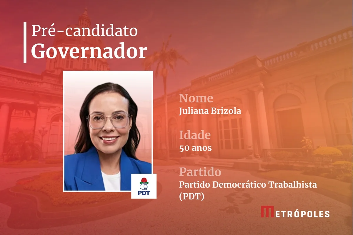 RIO GRANDE DO SUL -
Pré-candidatos ao governo -
Juliana Brizola (PDT) RIO GRANDE DO SUL -
Pré-candidatos ao governo -
Juliana Brizola (PDT)