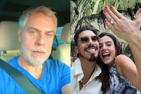 montagem colorida Ator Anderson Müller explica ausência no casamento do irmão Gabriel