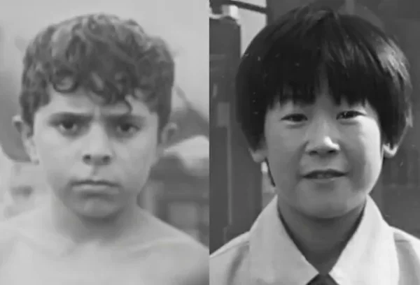 Lula e o presidente da Coreia do Sul, Lee Jae-myung, quando crianças