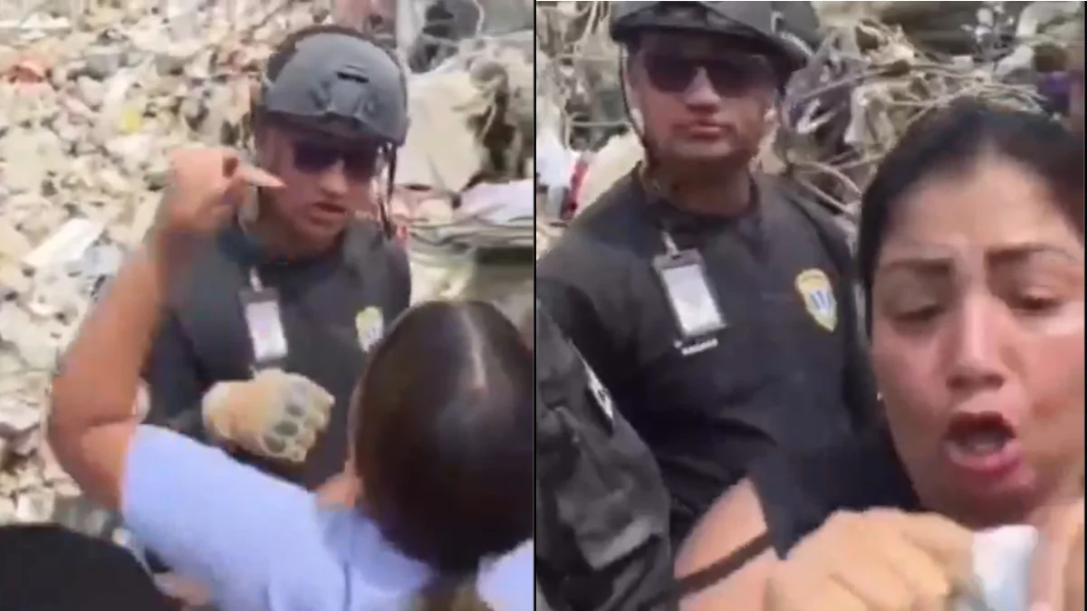 Policiais são flagrados roubando dinheiro de escombros na Venezuela