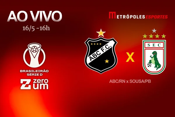Série D ZeroUm: Metrópoles transmite ao vivo ABC-RN x Sousa-PB