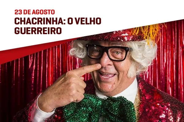 Stepan Nercessian vive um dos maiores comunicadores do país nesta cinebiografia de José Abelardo Barbosa de Medeiros, o Chacrinha Stepan Nercessian vive um dos maiores comunicadores do país nesta cinebiografia de José Abelardo Barbosa de Medeiros, o Chacrinha