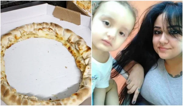 Pizza de borda para criança autista