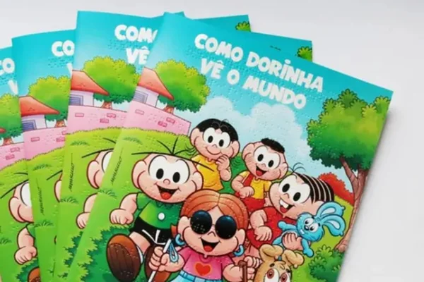 Livros em braille da Turma da Mônica serão distribuídos para escolas
