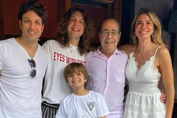Luciana Gimenez e o pai Joao alberto morad