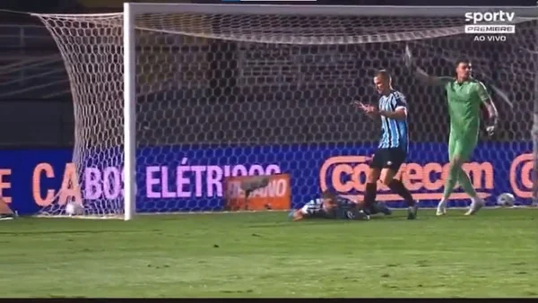 João Pedro, do Grêmio, marcou gol contra bizarro contra o Bragantino - Metrópoles