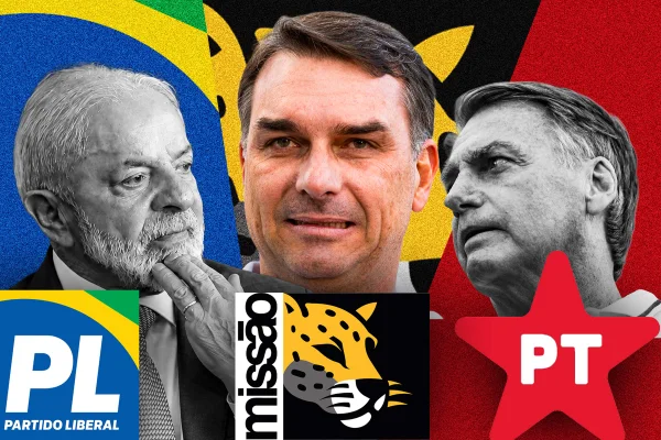 Lula no PL, Bolsonaro no PT e Flávio no Missão
