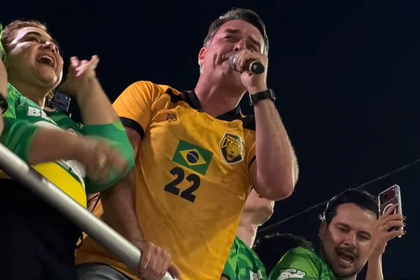 Candidato à Presidência da República Flávio Bolsonaro