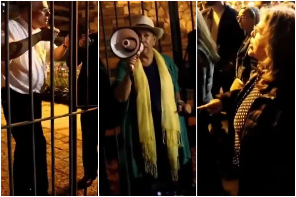 Vigília pró-Bolsonaro é proibida em igreja e manifestantes discutem com padre