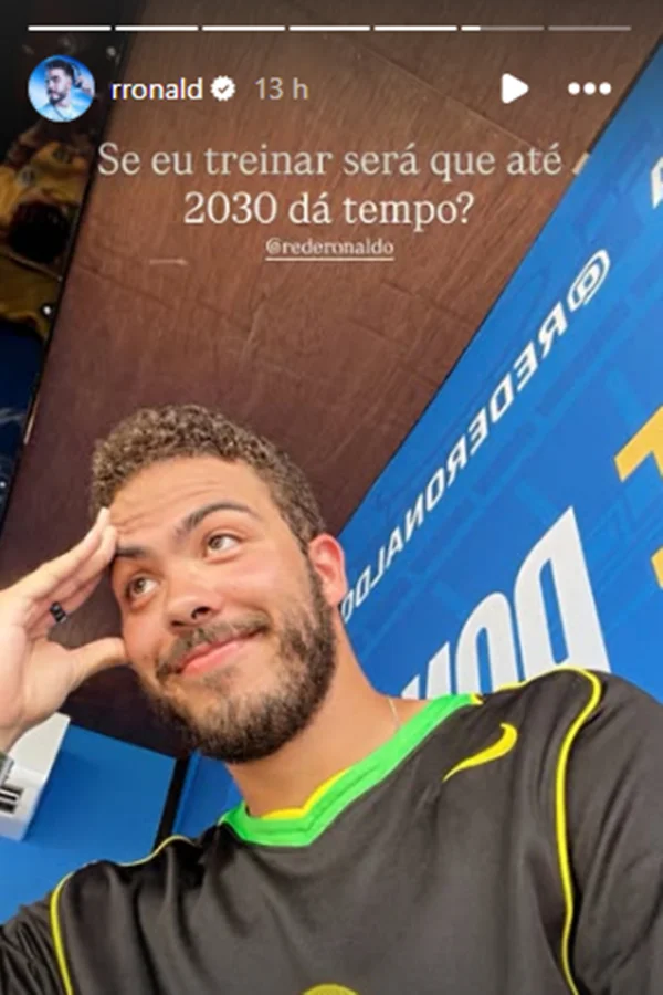 Filho de Ronaldo brinca sobre disputar Copa de 2030: “Se eu treinar” - destaque galeria Filho de Ronaldo brinca sobre disputar Copa de 2030: “Se eu treinar” - destaque galeria