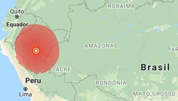 Terremoto de magnitude 7,5 é registrado no Peru e sentido no Brasil