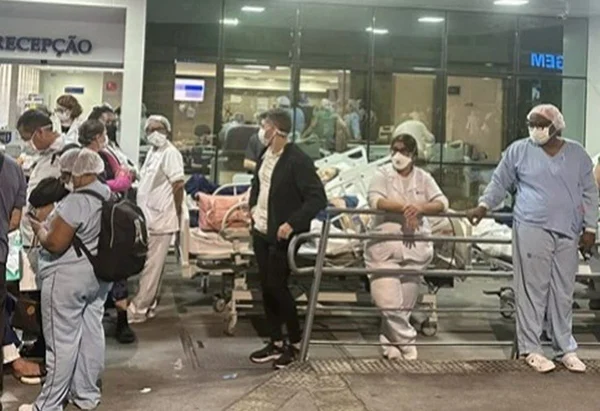 Imagem colorida de Incêndio no hospital Memorial São José, no Recife