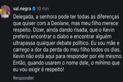 Valquiria Nascimento, conhecida como Val Negra, soltou o verbo contra fala da advogada Maria Corsato Valquiria Nascimento, conhecida como Val Negra, soltou o verbo contra fala da advogada Maria Corsato