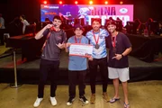 Premiação do torneio de Counter-Strike PCA equipe Costa Rica 2014 conquistou o 3º lugar na competição. Ao centro, o capitão Diassis Bezerra participa da premiação durante o Metrópoles Game Festival