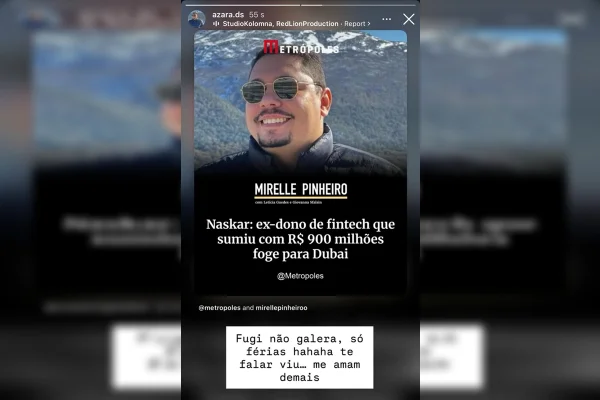 Após sumir com R$ 900 milhões, ex-dono da Naskar debocha: “Férias” - destaque galeria