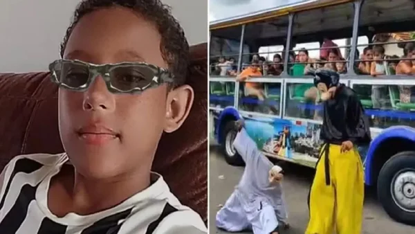Adolescente de óculos