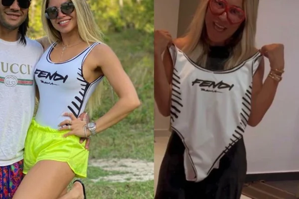 Ex e atual de Hulk exibem mesmo look na web