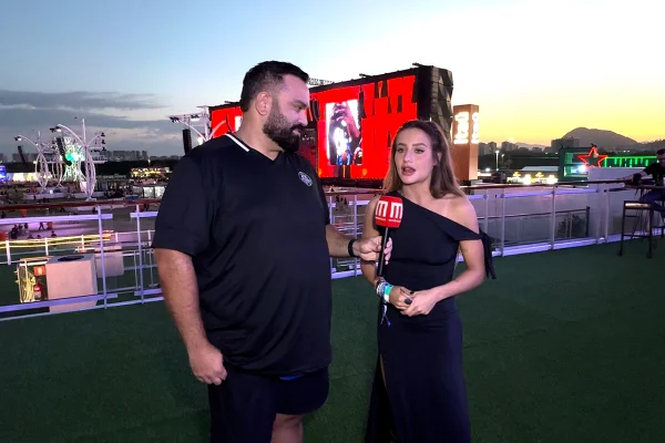 Lucas Pasin entrevista Bruna Griphao no Rock in Rio
