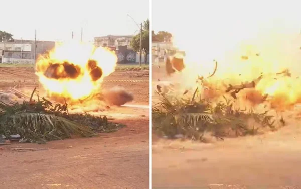 imagem colorida explosivos forças armadas goiania