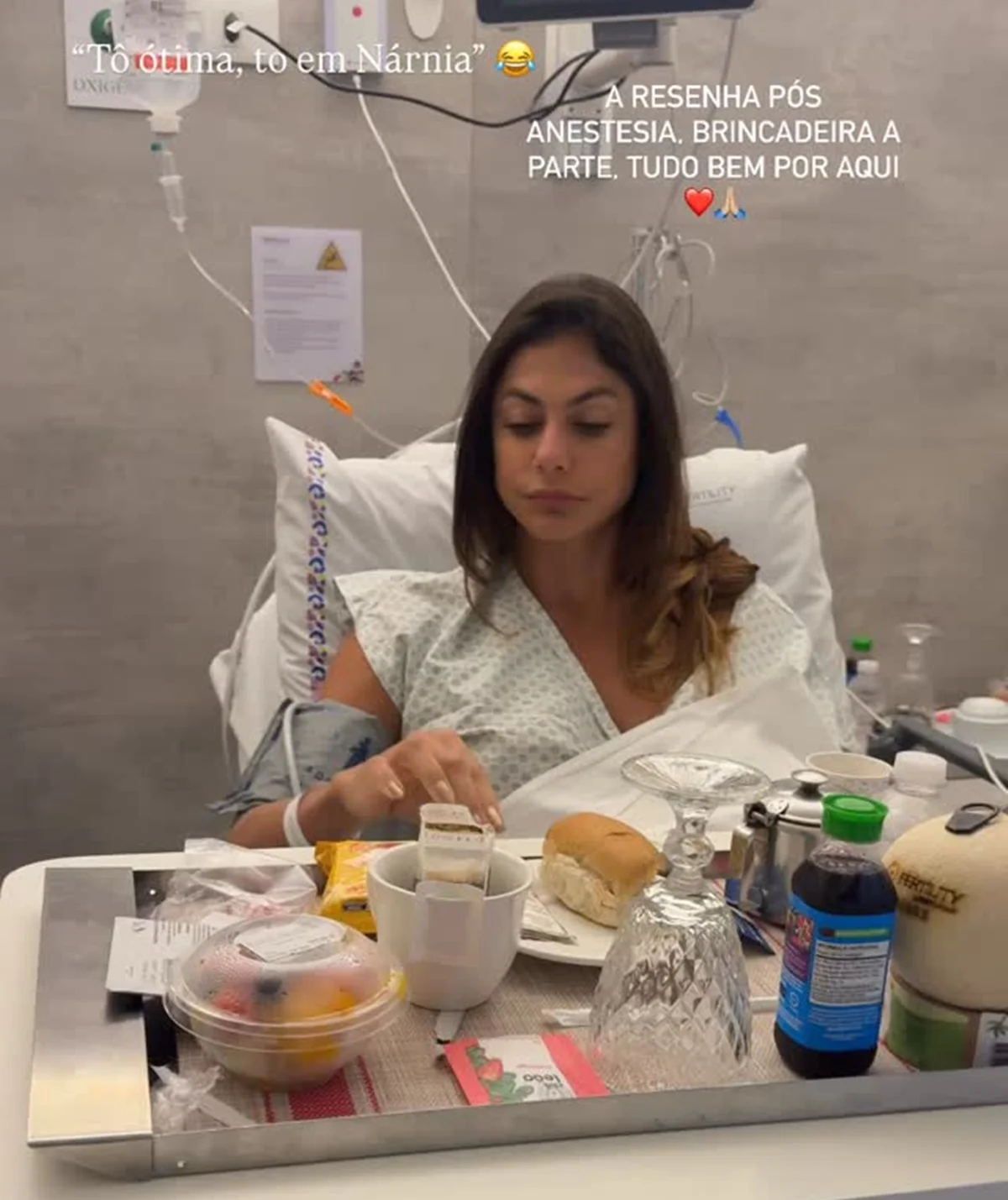 Mari Gonzalez se diverte ao descobrir reação pós-anestesia: "Louca" Mari Gonzalez se diverte ao descobrir reação pós-anestesia: "Louca"