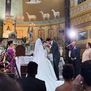 Gustavo Marsengo e Laís Caldas se casaram nessa quarta-feira (24/9).