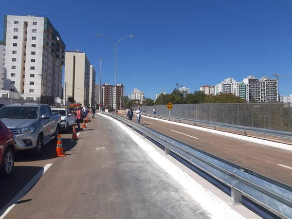 Imagem colorida do 3º acesso de Águas Claras- Metrópoles