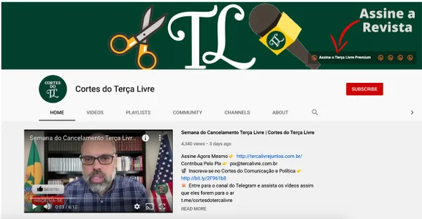 YouTube encerra mais dois canais do blogueiro bolsonarista Allan dos Santos