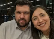 Oswaldo Eustáquio e sua esposa, Sandra Mara