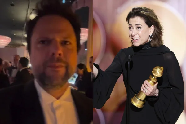 Selton Mello chora após vitória de Fernanda Torres no Globo de Ouro