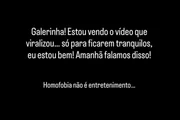 João Victor Gonçalves desabafou nas redes sociais