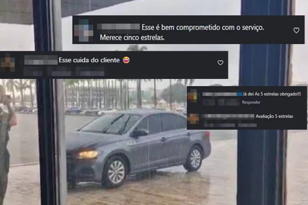 “Toma 5 estrelas”: web reage à motorista que subiu rampa do Congresso
