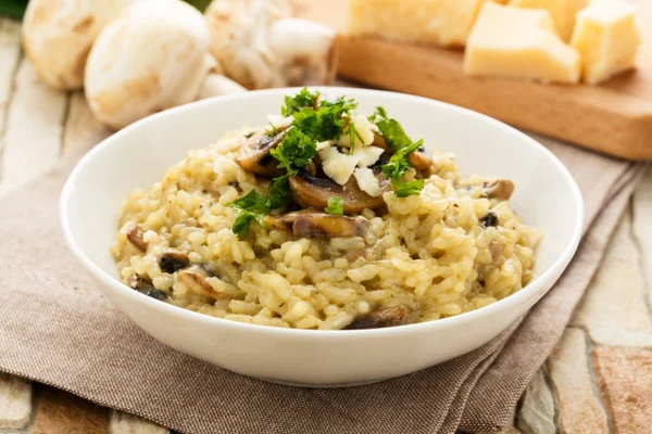 Risoto com cogumelos