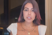 Liziane Gutierrez gravou um vídeo para as redes sociais