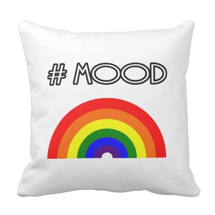Almofada com a estampa e a #Mood Almofada com a estampa e a #Mood