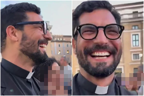 Padre brasileiro viraliza após ser filmado no Vaticano: “Um gato”
