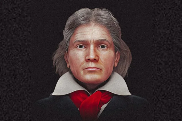 Rosto Beethoven reconstruído 3d