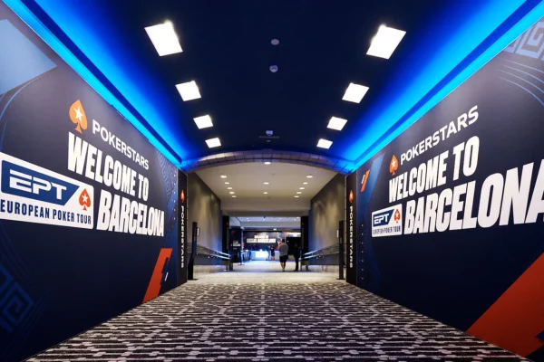 Entrada da competição de pôquer em Barcelona