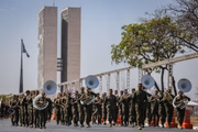 Ensaio para o desfile cívico-militar de 7 de Setembro, na Esplanada dos Ministérios 