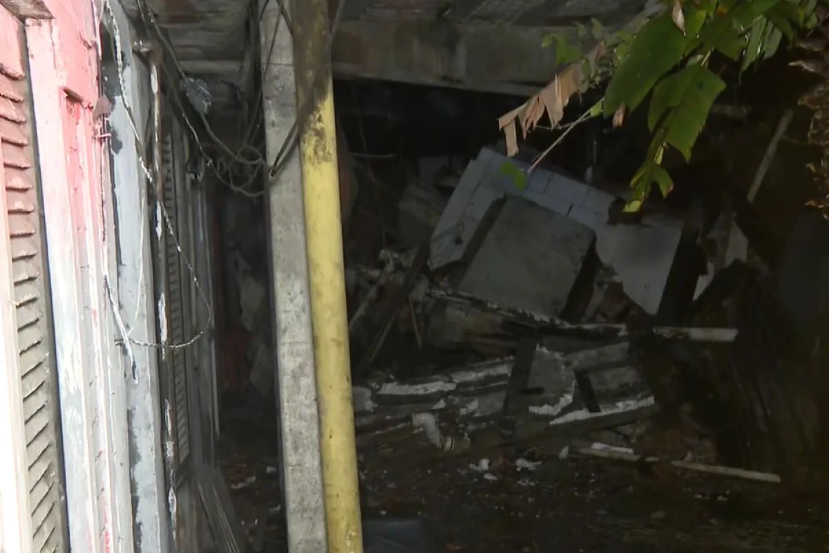 Desabamento em Cangaíba, na zona leste de SP Desabamento em Cangaíba, na zona leste de SP