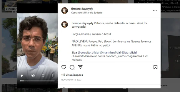 Preso em atos, estagiário do Dnit posta vídeo dentro da Academia da PF